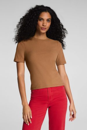 SPANX? Ribbed Knit Crewneck Tee | Maplewood