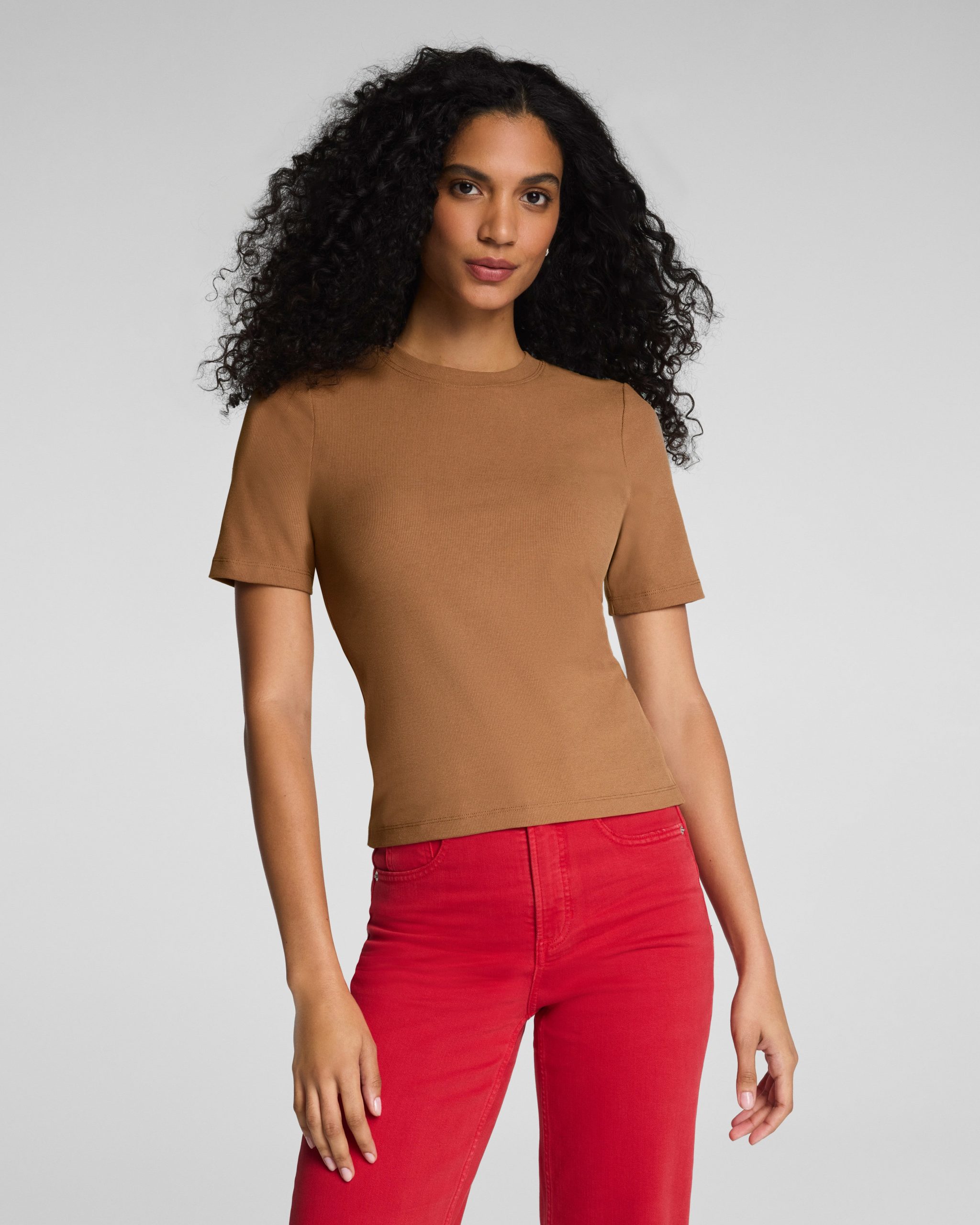 SPANX? Ribbed Knit Crewneck Tee | Maplewood