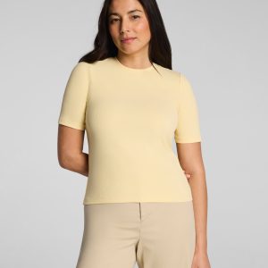 SPANX? Ribbed Knit Crewneck Tee | Sunbeam