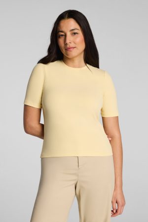 SPANX? Ribbed Knit Crewneck Tee | Sunbeam