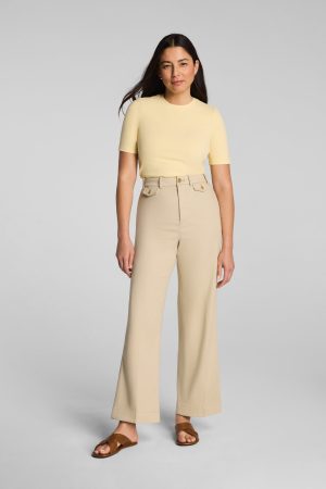 SPANXsupersmooth? Stretch Twill Cropped Easy Flare Pant | Sandbar