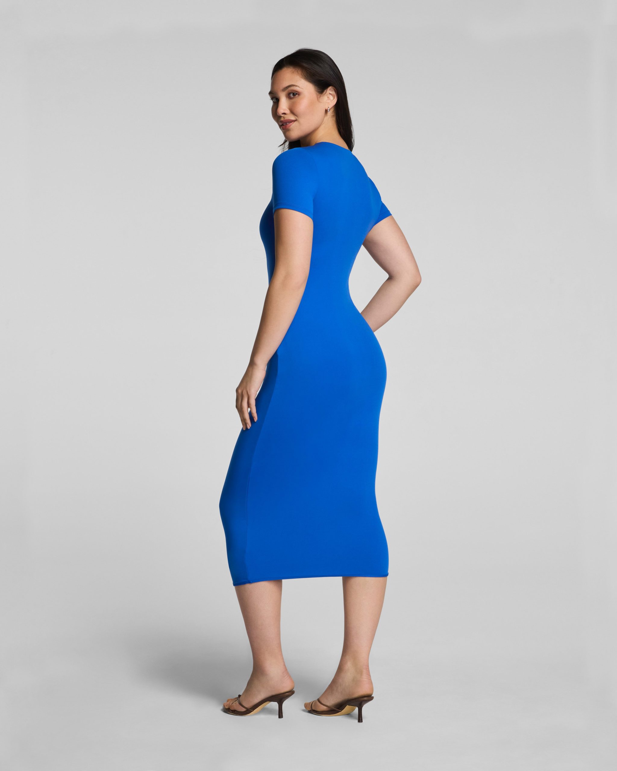 SPANXsmooth? Jersey Crewneck Short Sleeve Midi Dress | Current - Image 2