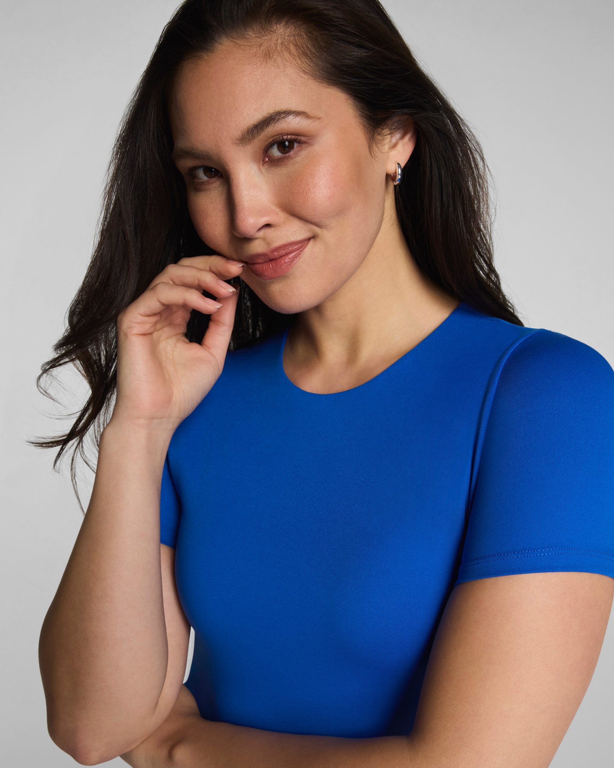 SPANXsmooth? Jersey Crewneck Short Sleeve Midi Dress | Current - Image 5