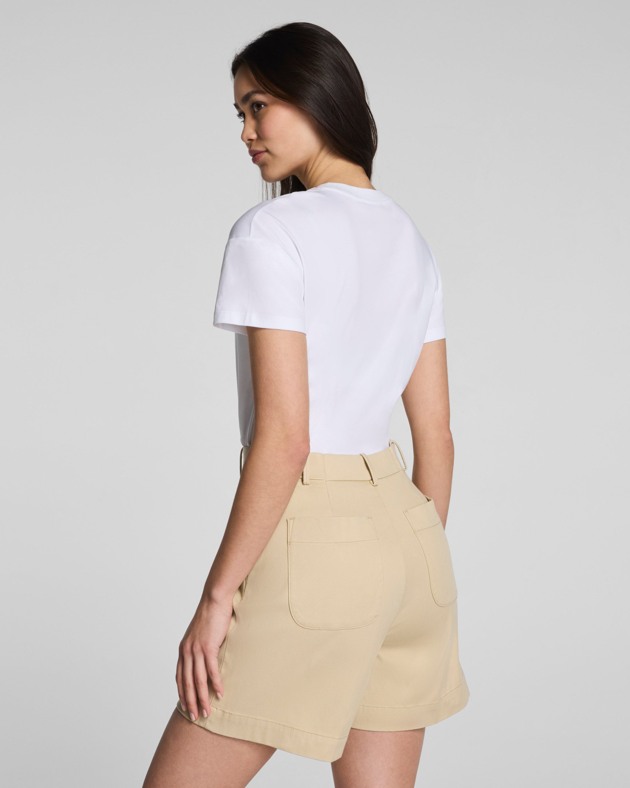 SPANX? Lightweight Cotton Crewneck Short Sleeve Bodysuit | Classic White - Image 2