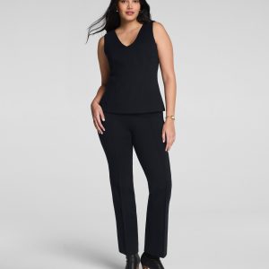 SPANXsupersmooth?  PerfectFit Ponte Kick Flare Pant with Pintuck | Classic Black