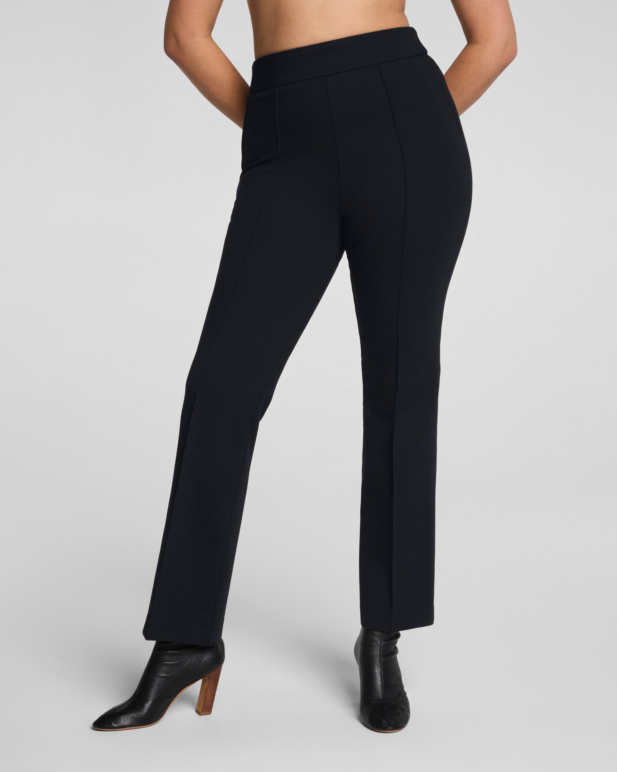 SPANXsupersmooth? PerfectFit Ponte Kick Flare Pant with Pintuck | Classic Black - Image 2