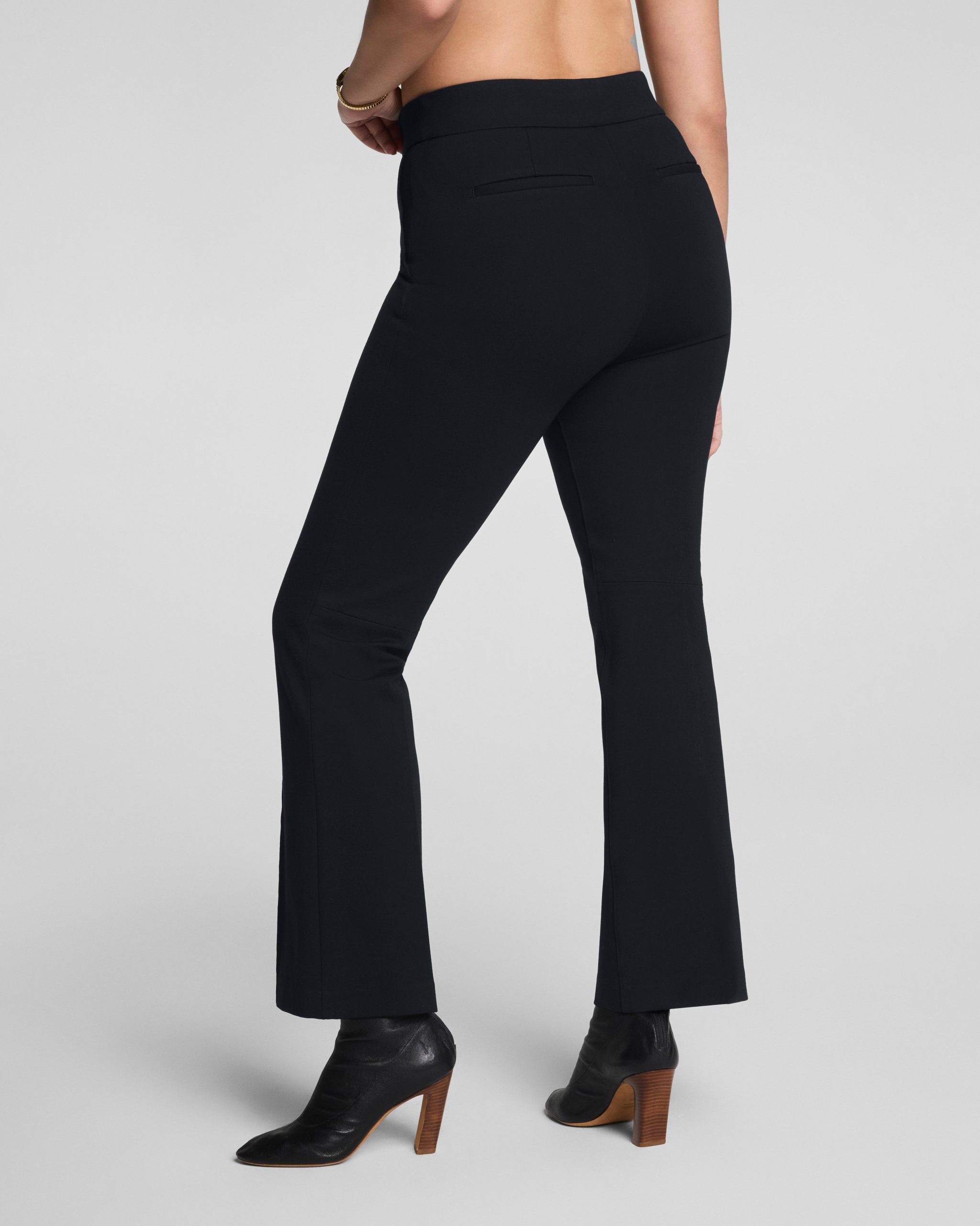 SPANXsupersmooth? PerfectFit Ponte Kick Flare Pant with Pintuck | Classic Black - Image 3