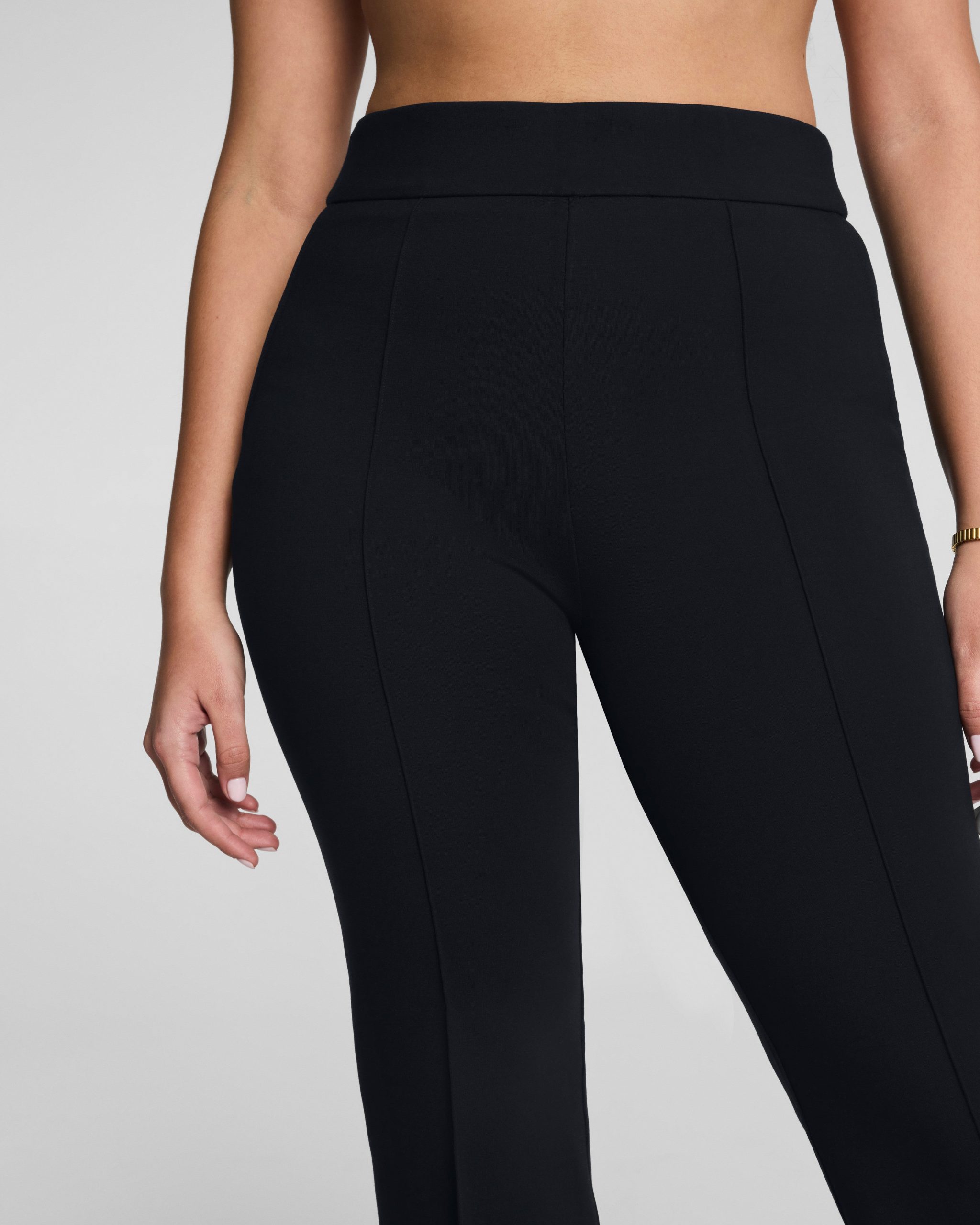 SPANXsupersmooth? PerfectFit Ponte Kick Flare Pant with Pintuck | Classic Black - Image 4