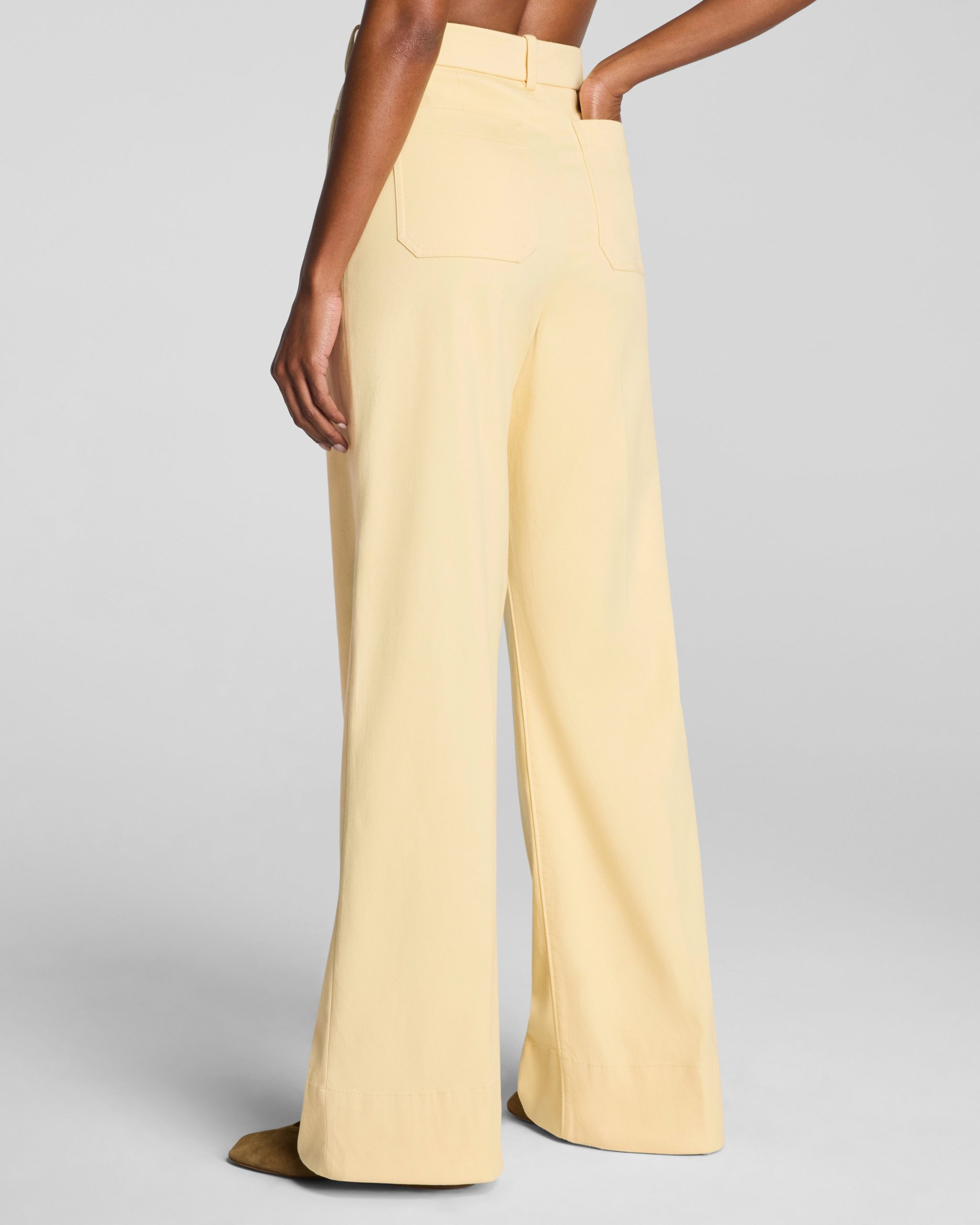 SPANXsupersmooth? Stretch Twill Wide Leg Pant with Patch Pockets | Sunbeam - Image 3