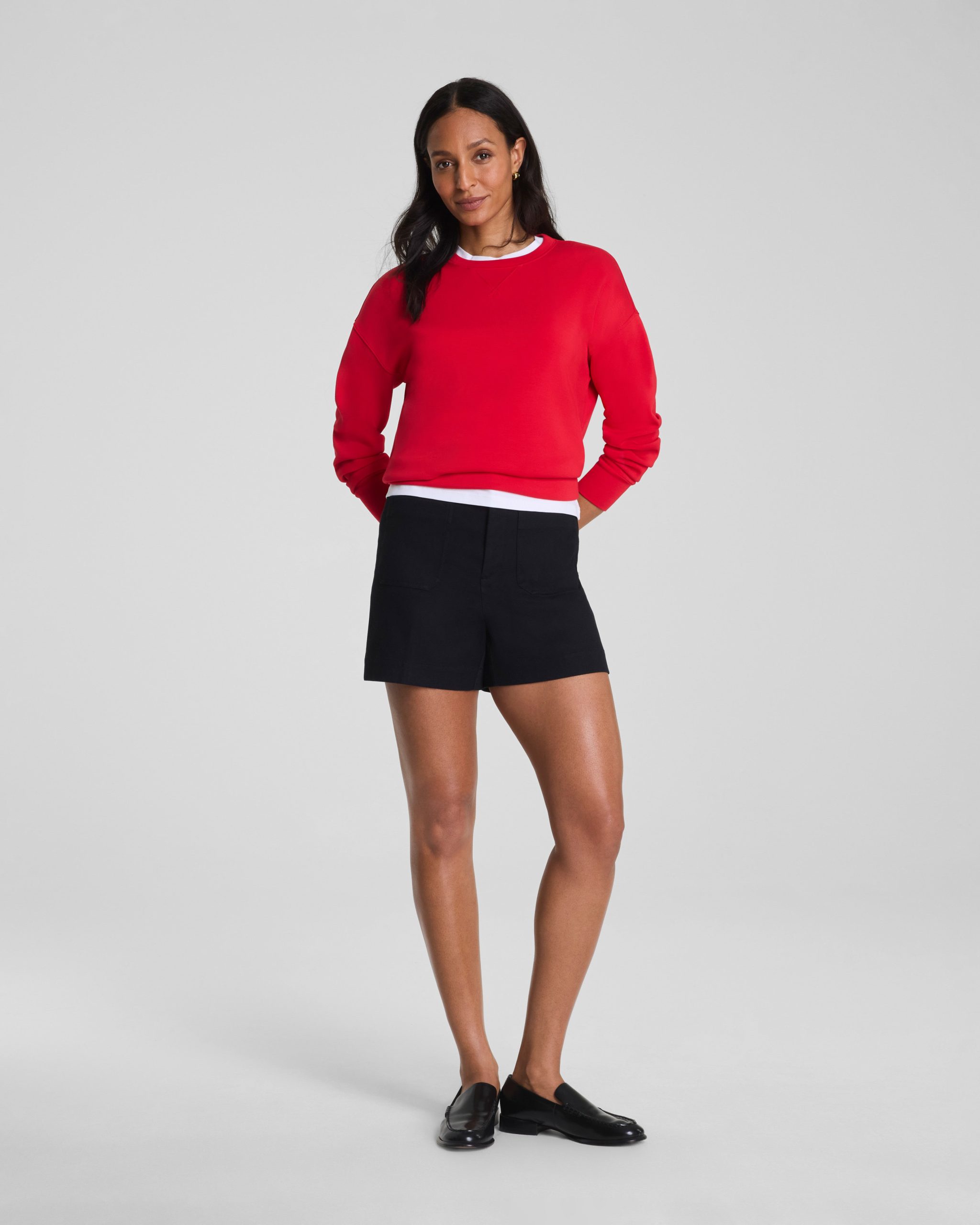 SPANXsupersmooth? Stretch Twill Short with Patch Pockets. 5 | Classic Black