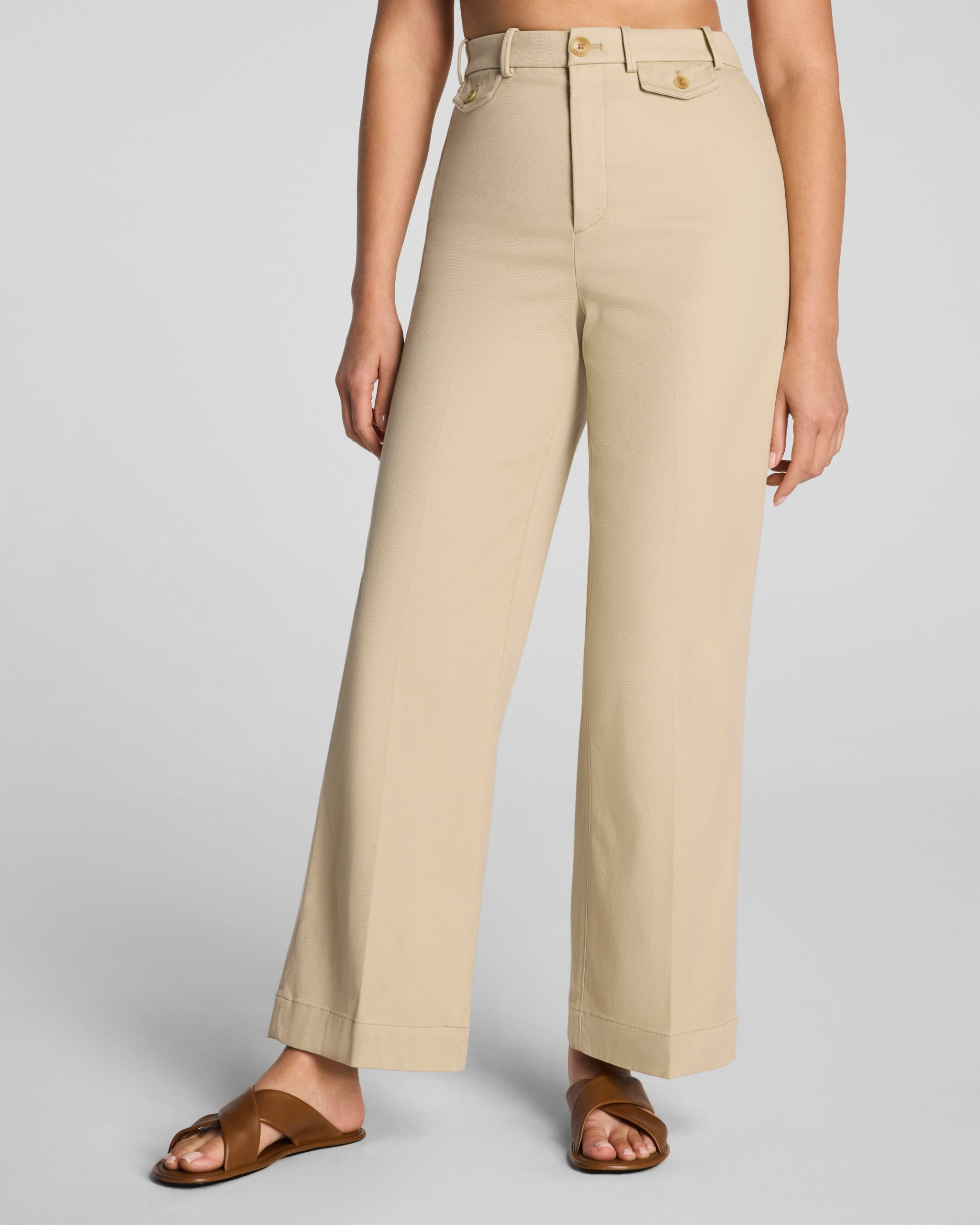 SPANXsupersmooth? Stretch Twill Cropped Easy Flare Pant | Sandbar - Image 2