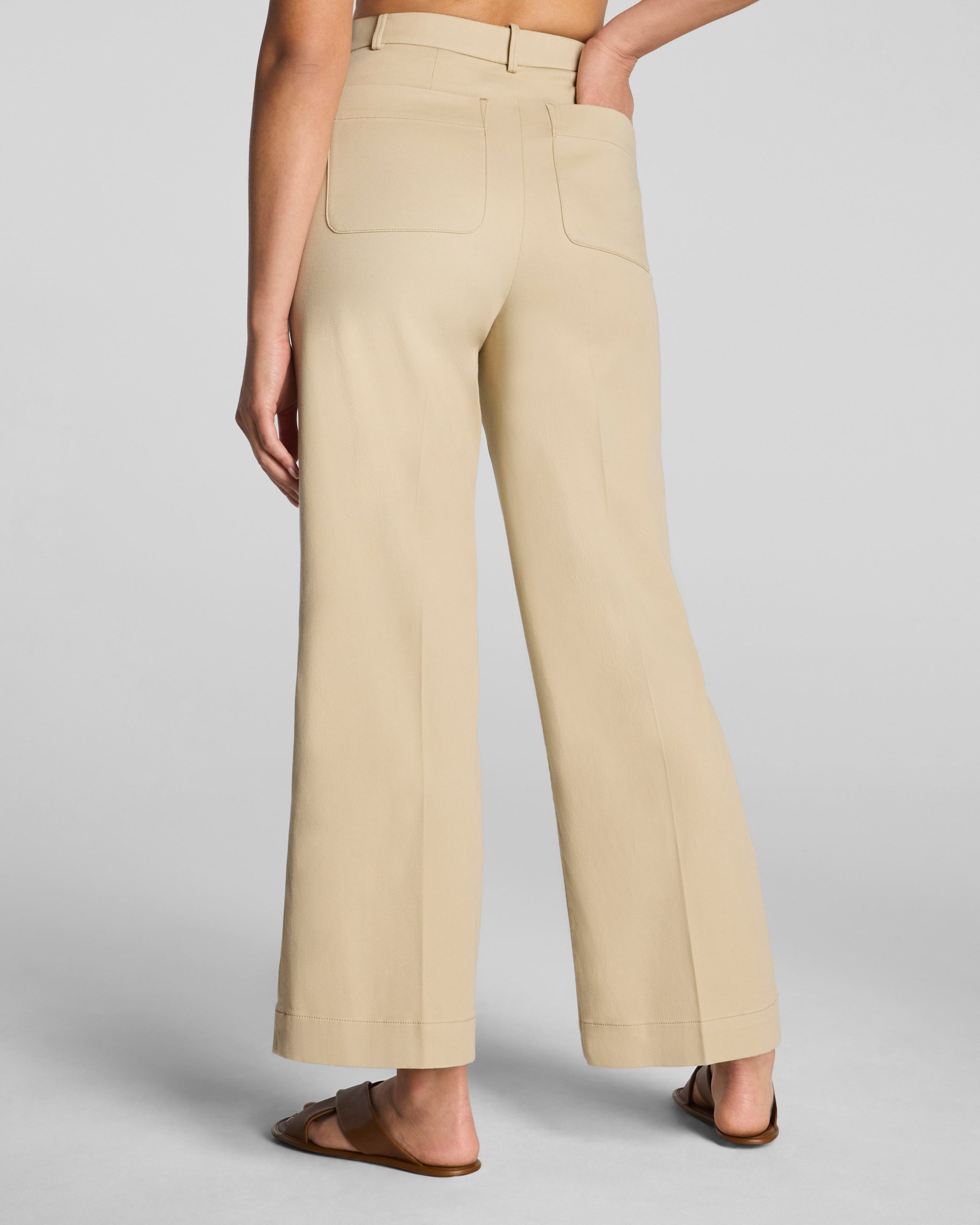 SPANXsupersmooth? Stretch Twill Cropped Easy Flare Pant | Sandbar - Image 3