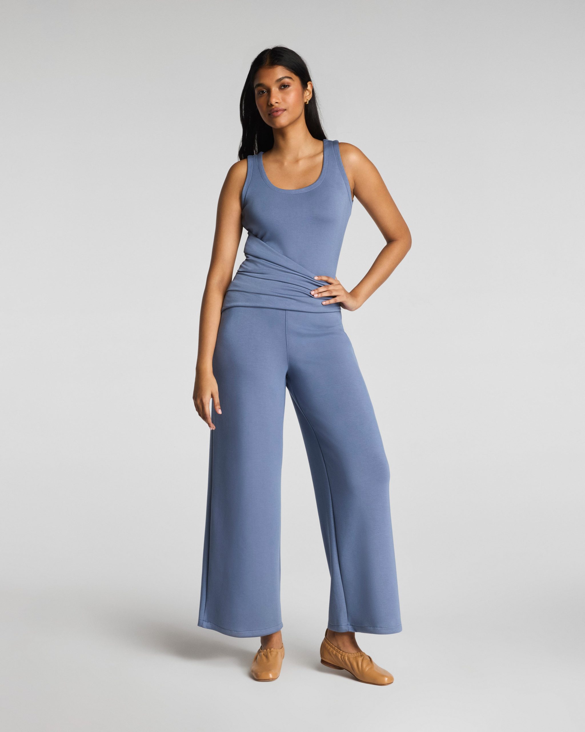 SPANX AirEssentials? Draped Sleeveless Jumpsuit | Rain