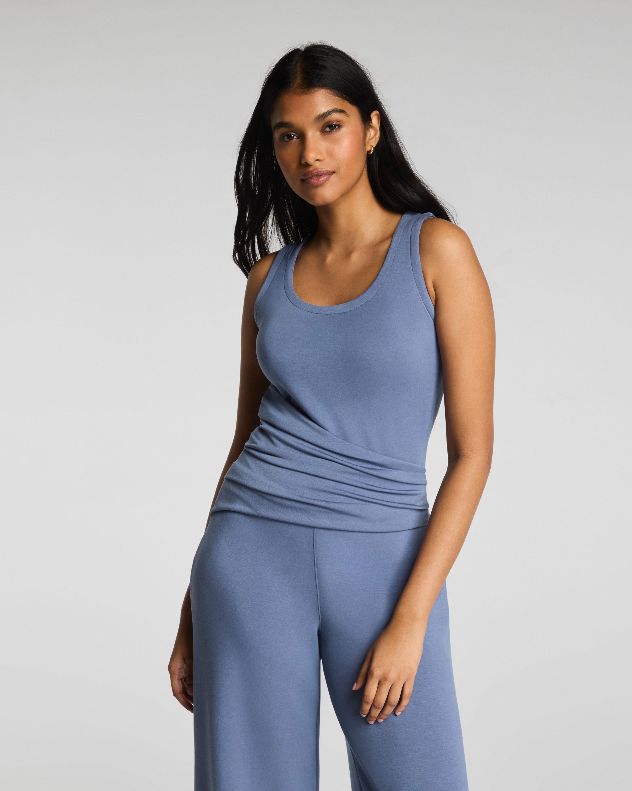 SPANX AirEssentials? Draped Sleeveless Jumpsuit | Rain - Image 3