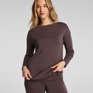 SPANX AirEssentials? Boatneck Tunic | Dark Cacao