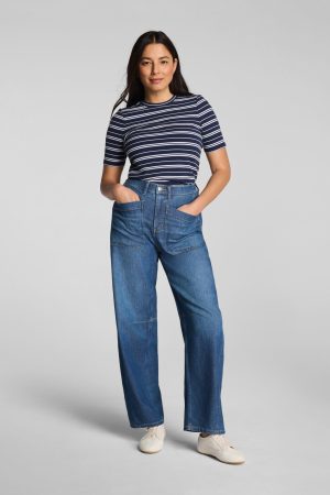 SPANXsupersmooth? Authentic 360 Lightweight Utility Barrel Leg Jeans | Oceanic