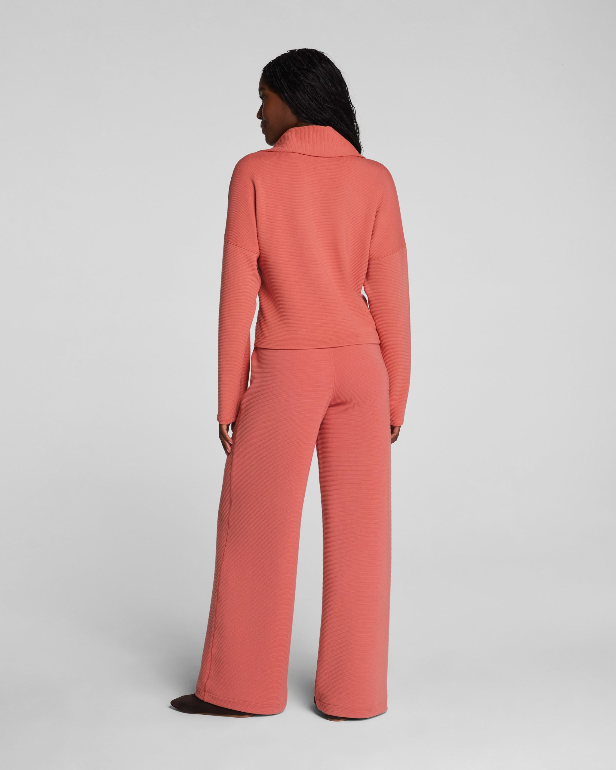 SPANX AirEssentials? French Rib Half Zip | Clay - Image 5