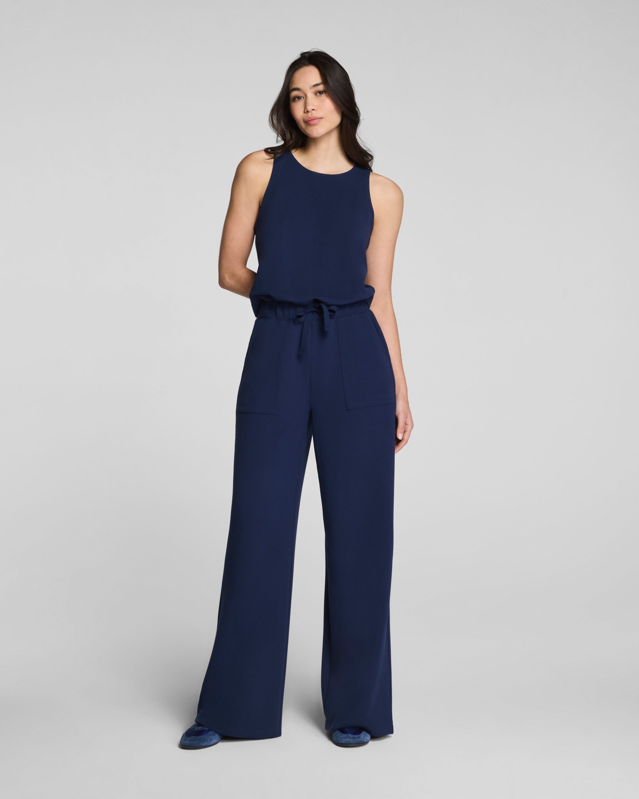 SPANX AirEssentials? French Rib Sleeveless Jumpsuit | Timeless Navy