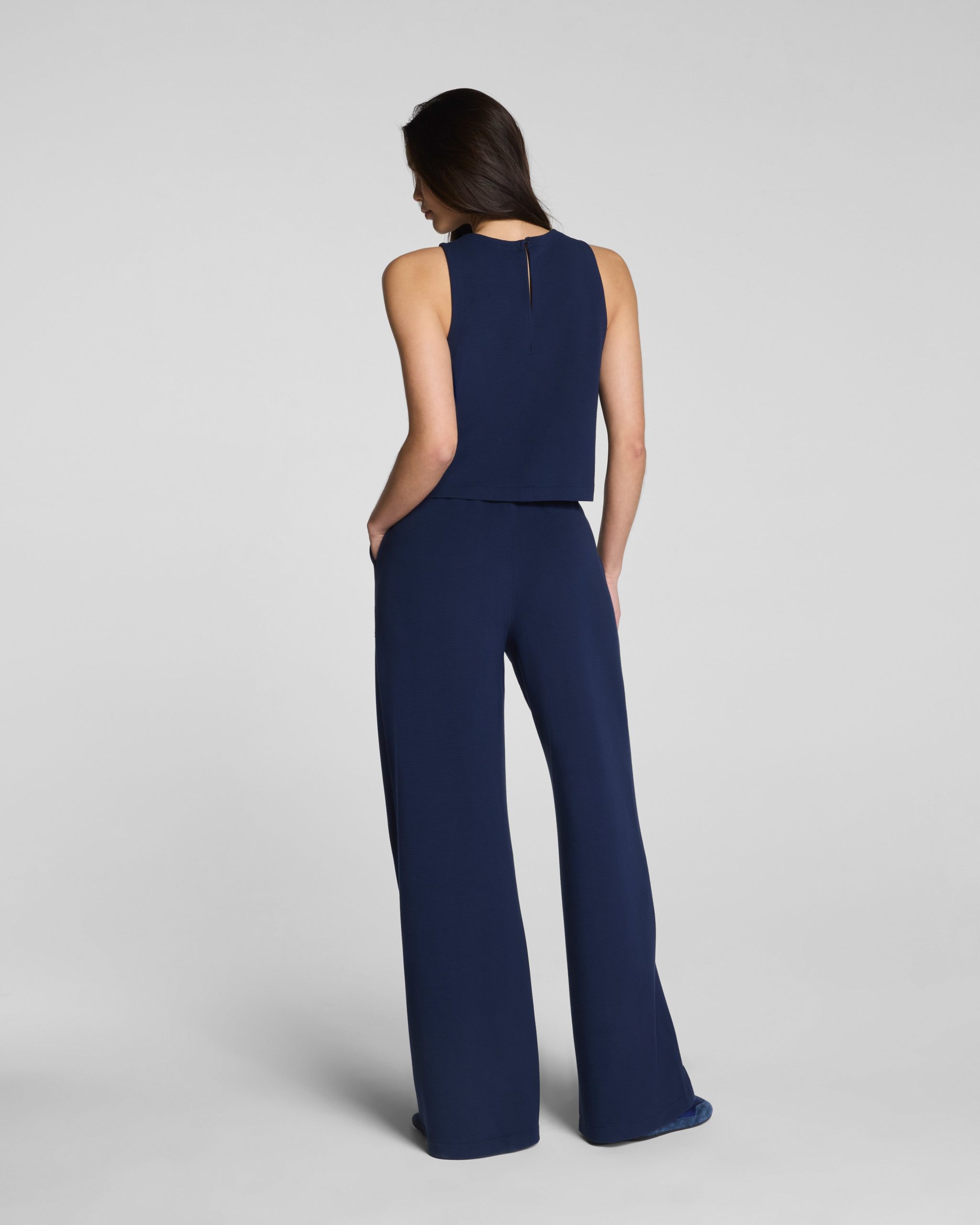 SPANX AirEssentials? French Rib Sleeveless Jumpsuit | Timeless Navy - Image 2