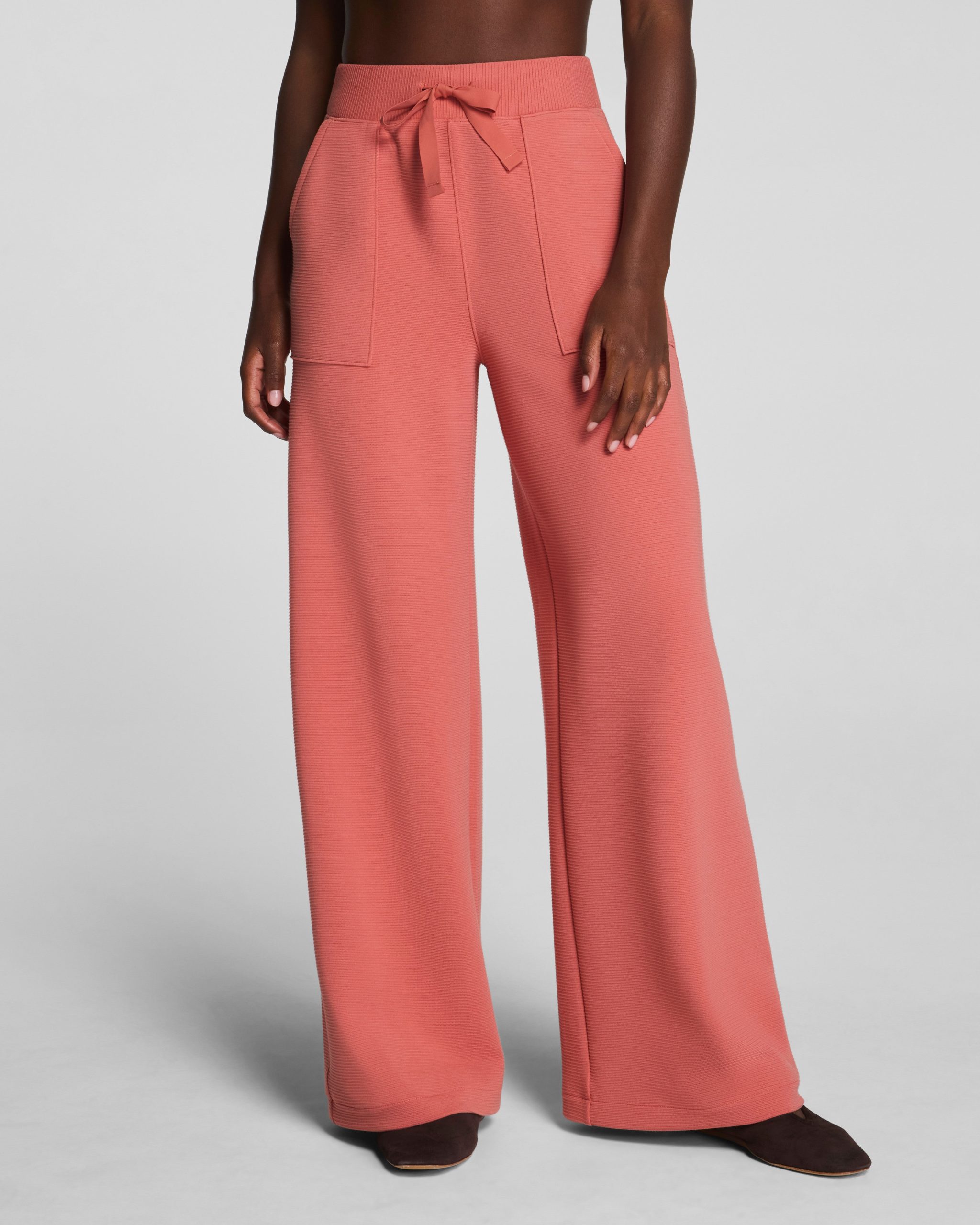 SPANX AirEssentials? French Rib Wide Leg Pant | Clay - Image 2
