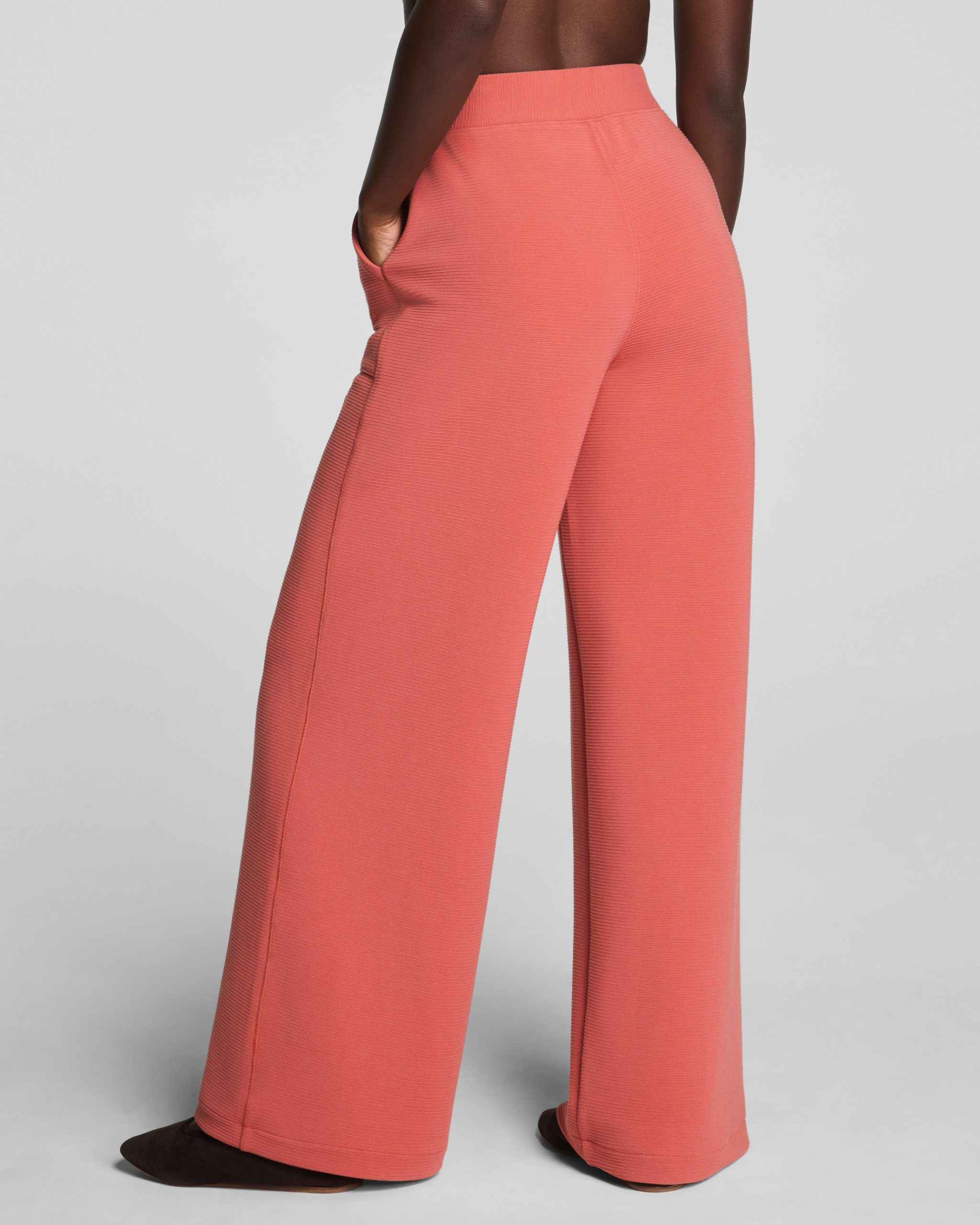 SPANX AirEssentials? French Rib Wide Leg Pant | Clay - Image 3