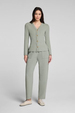 SPANX AirEssentials? French Rib Barrel Leg Pant | Sage Brush