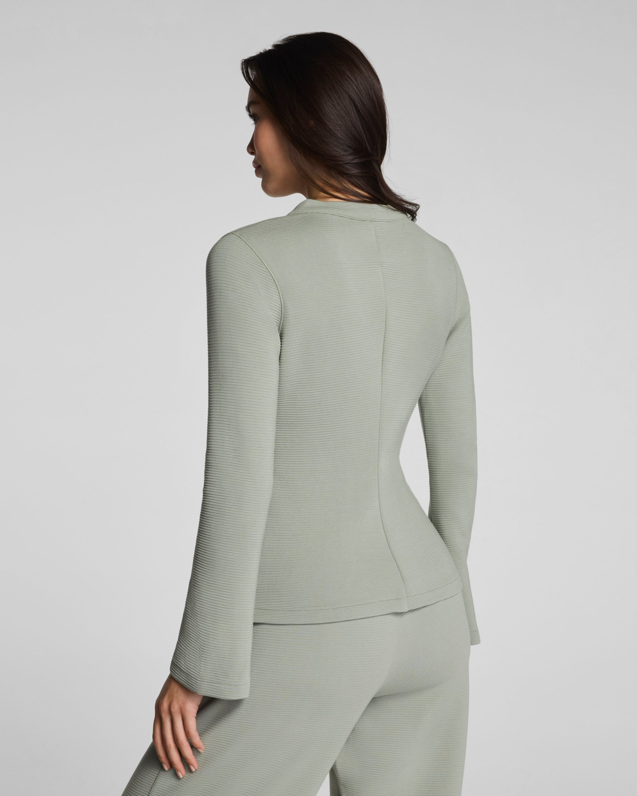 SPANX AirEssentials? French Rib Cardigan | Sage Brush - Image 3