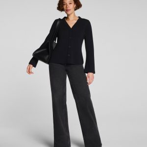 SPANX AirEssentials? French Rib Cardigan | Very Black