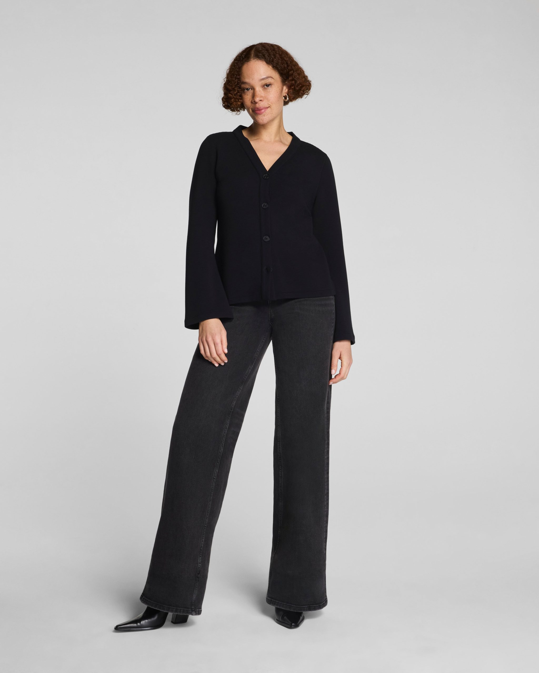 SPANX AirEssentials? French Rib Cardigan | Very Black - Image 2