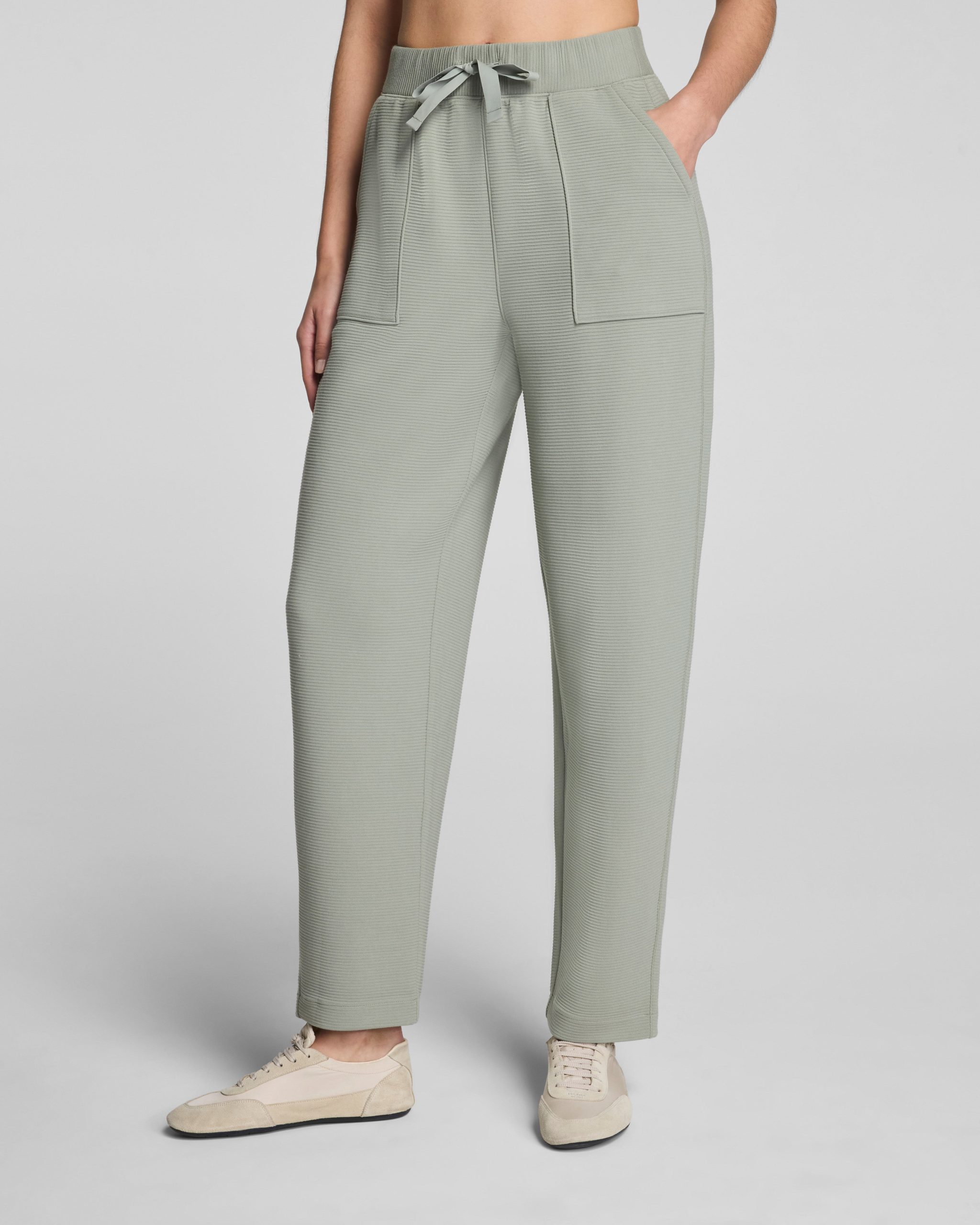 SPANX AirEssentials? French Rib Barrel Leg Pant | Sage Brush - Image 2