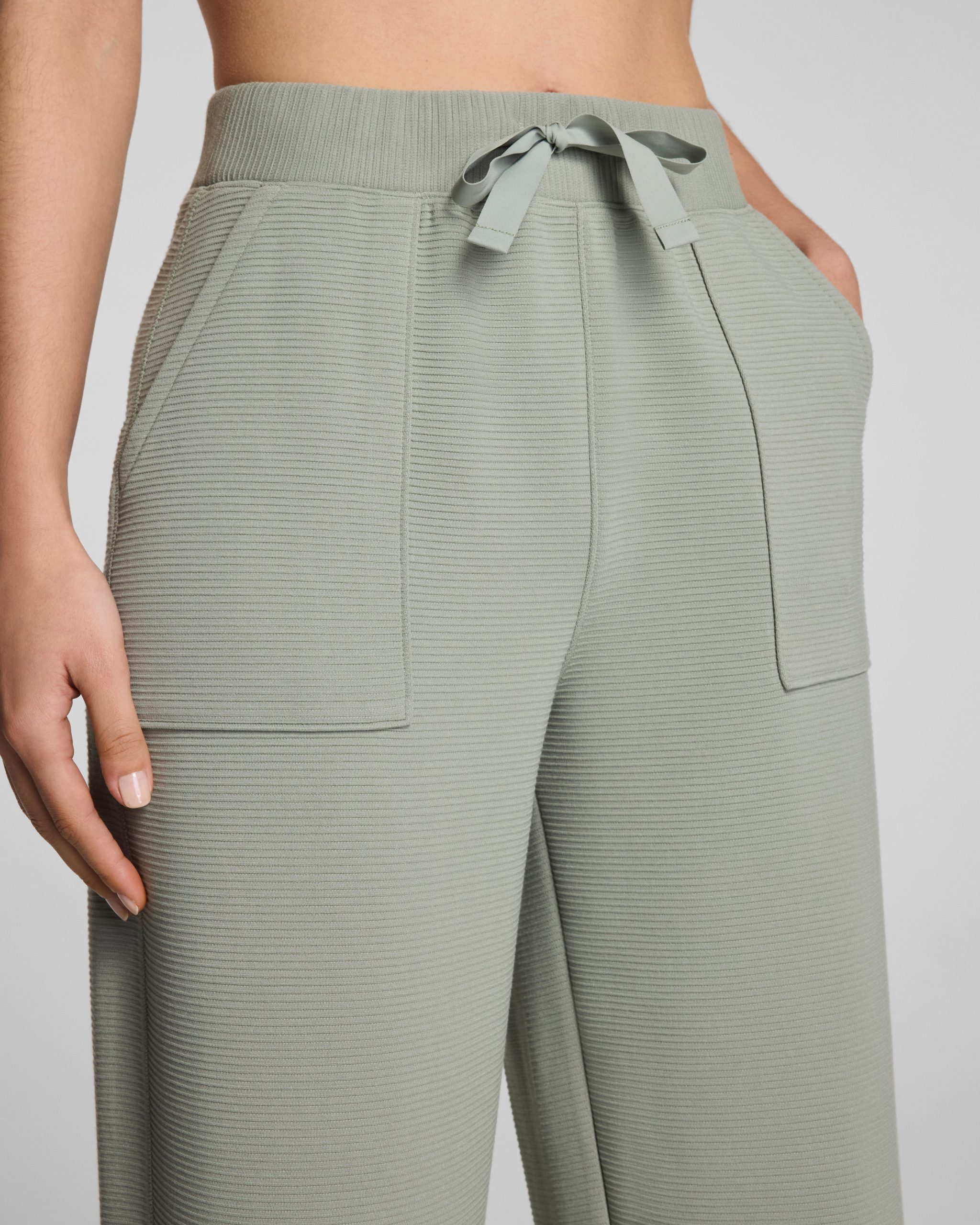SPANX AirEssentials? French Rib Barrel Leg Pant | Sage Brush - Image 4