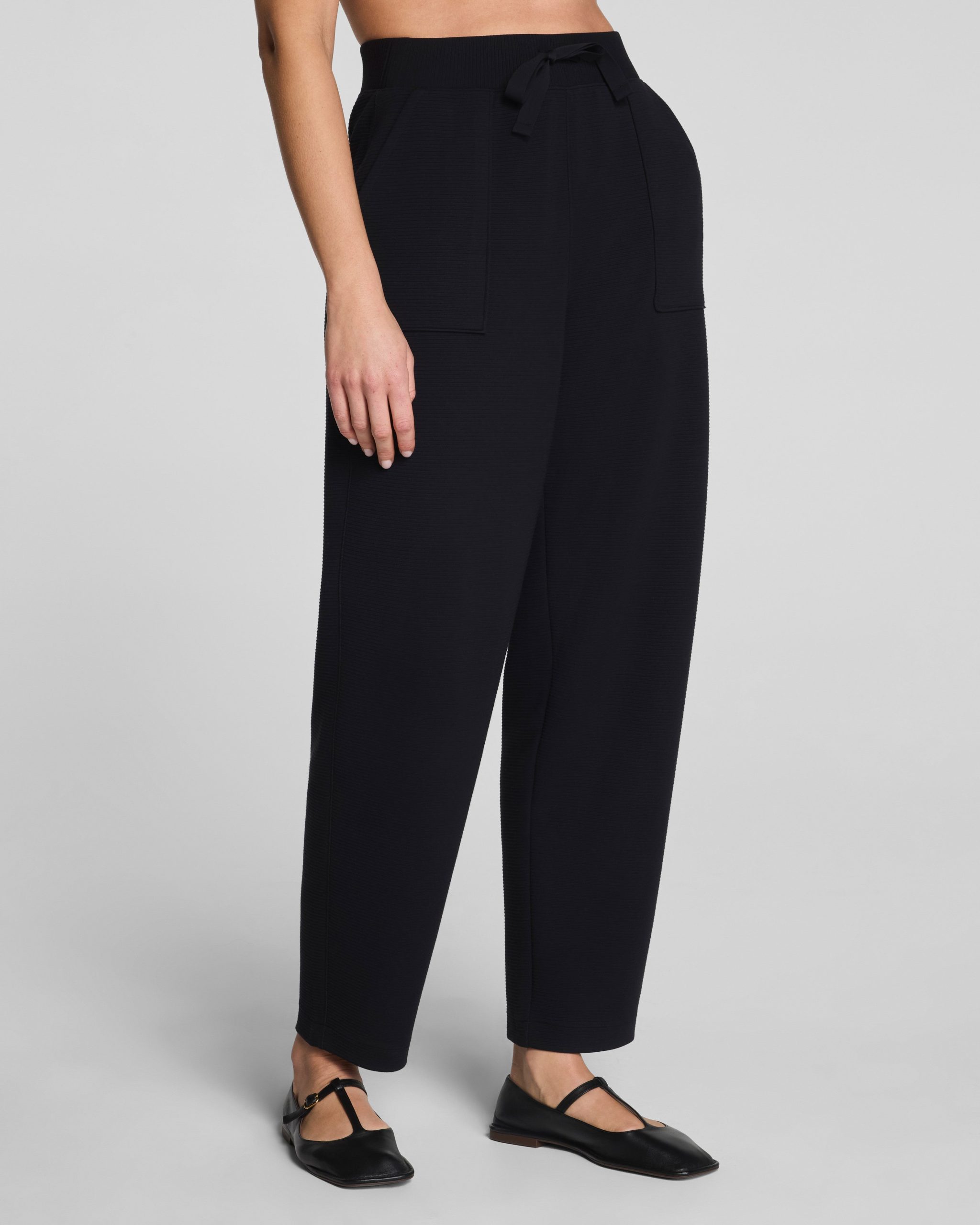 SPANX AirEssentials? French Rib Barrel Leg Pant | Very Black - Image 3