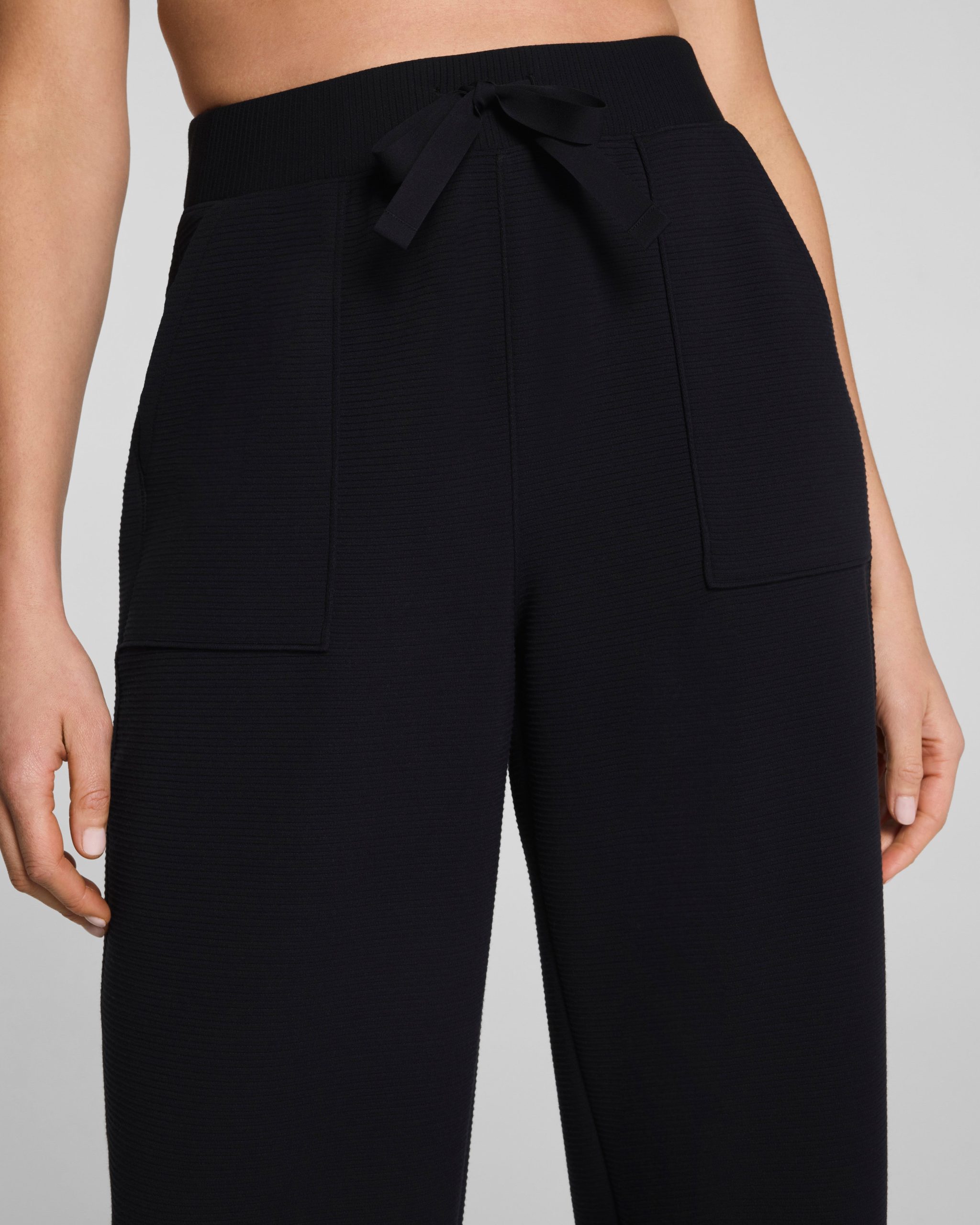 SPANX AirEssentials? French Rib Barrel Leg Pant | Very Black - Image 5