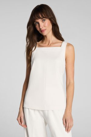 SPANX? Ponte Square Neck Tank | Ivory