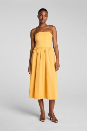 SPANXsmooth? Jersey Strapless Midi Dress | Marigold