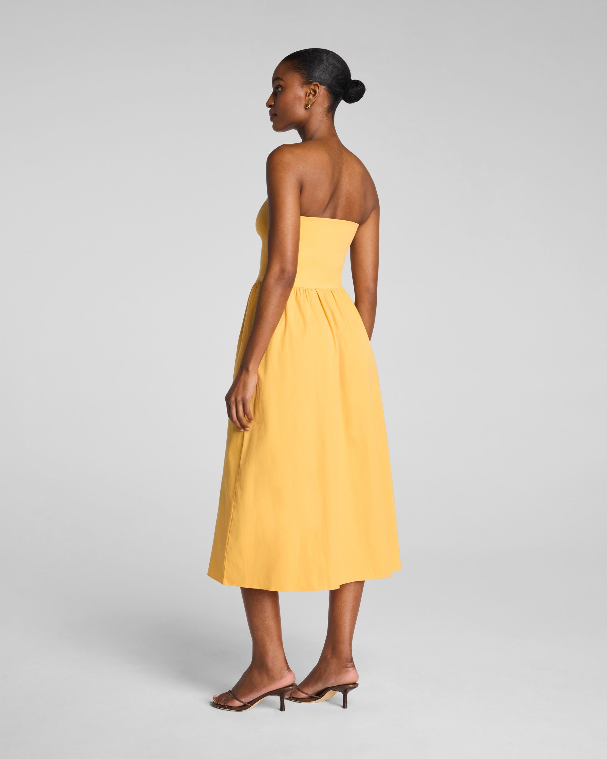 SPANXsmooth? Jersey Strapless Midi Dress | Marigold - Image 2