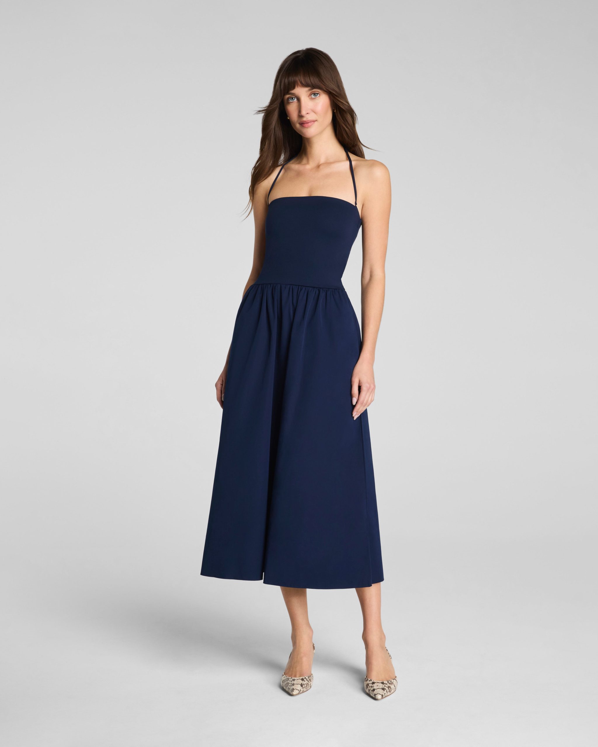 SPANXsmooth? Jersey Strapless Midi Dress | Timeless Navy