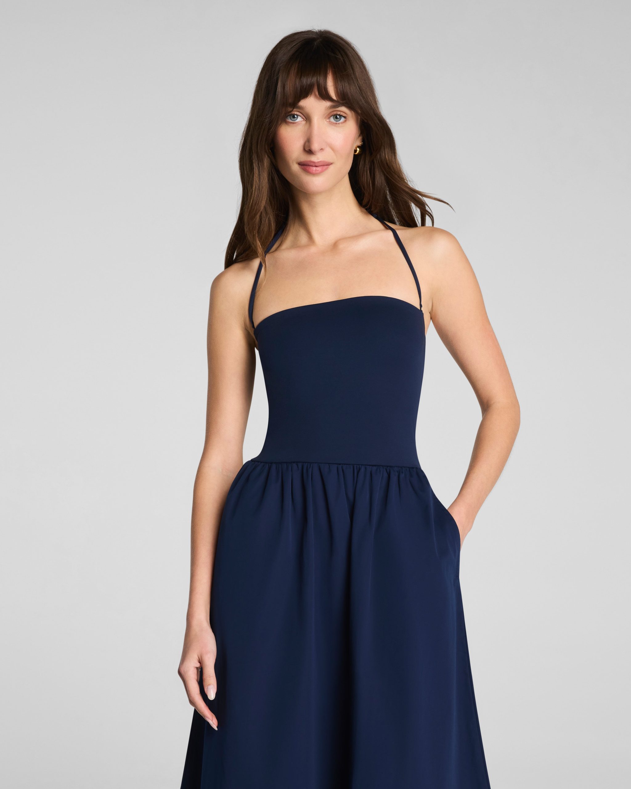 SPANXsmooth? Jersey Strapless Midi Dress | Timeless Navy - Image 3
