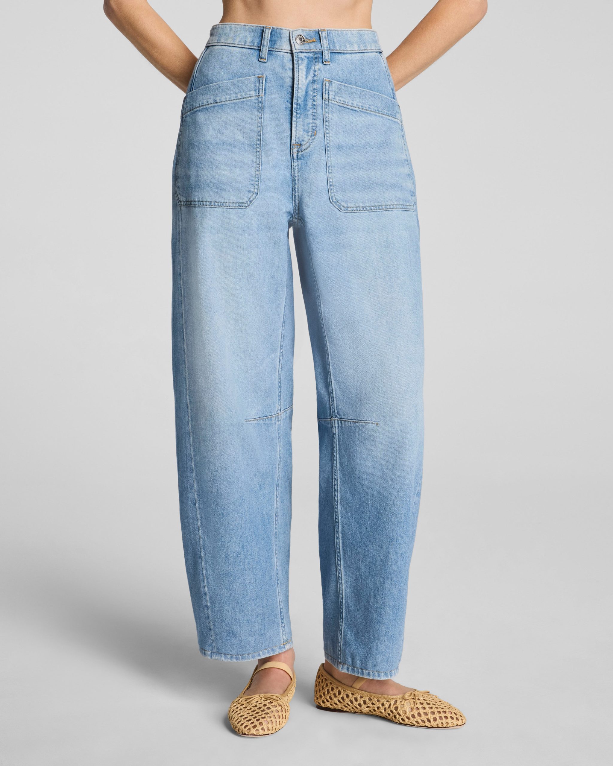 SPANXsupersmooth? Authentic 360 Lightweight Utility Barrel Leg Jeans | Seaside Blue - Image 2