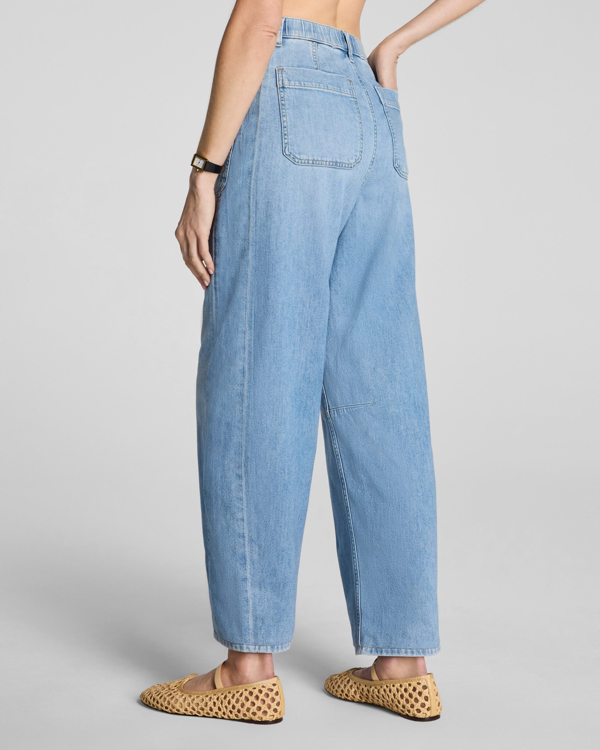 SPANXsupersmooth? Authentic 360 Lightweight Utility Barrel Leg Jeans | Seaside Blue - Image 3