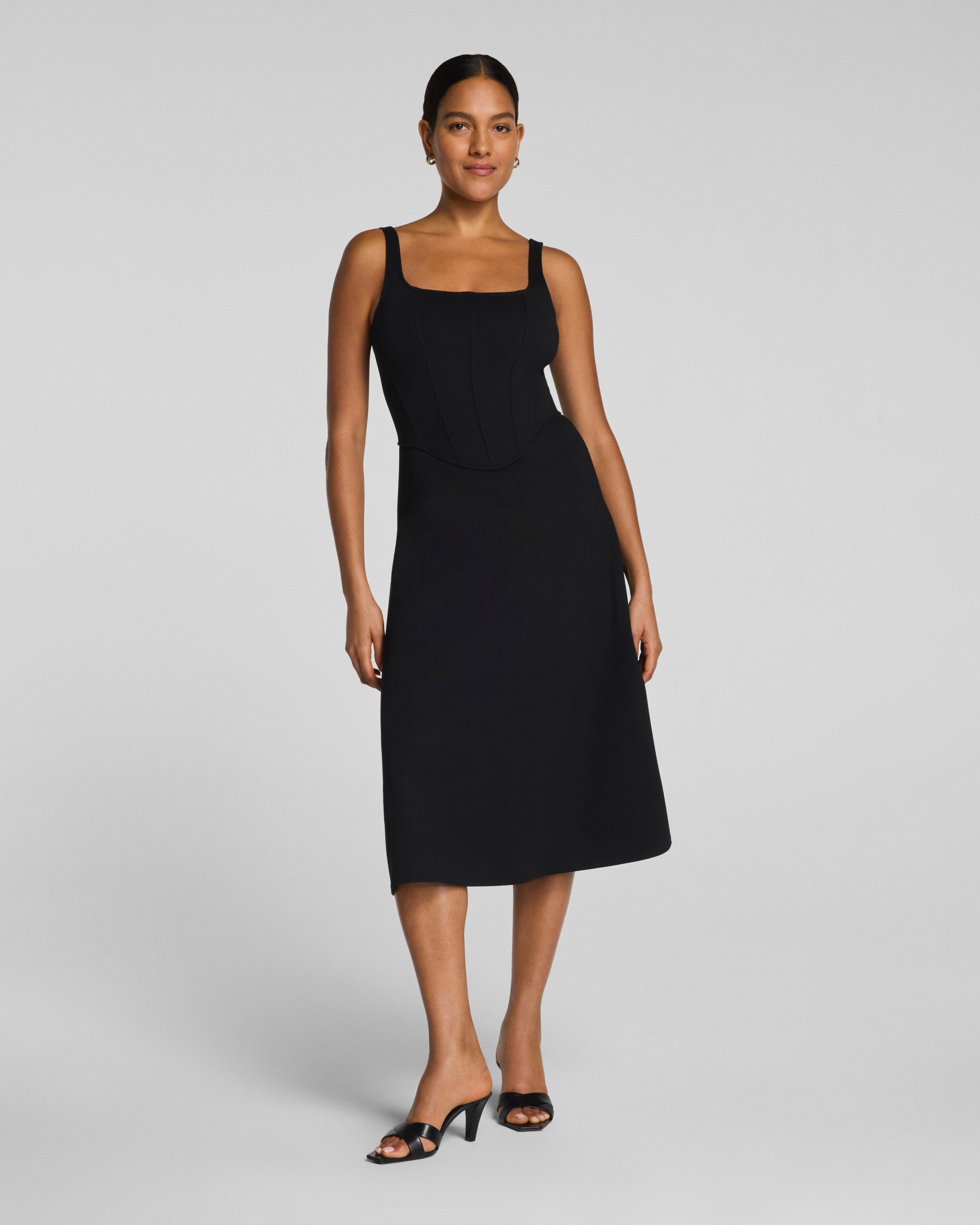 SPANXshape? Ponte Fit and Flare Midi Dress | Classic Black