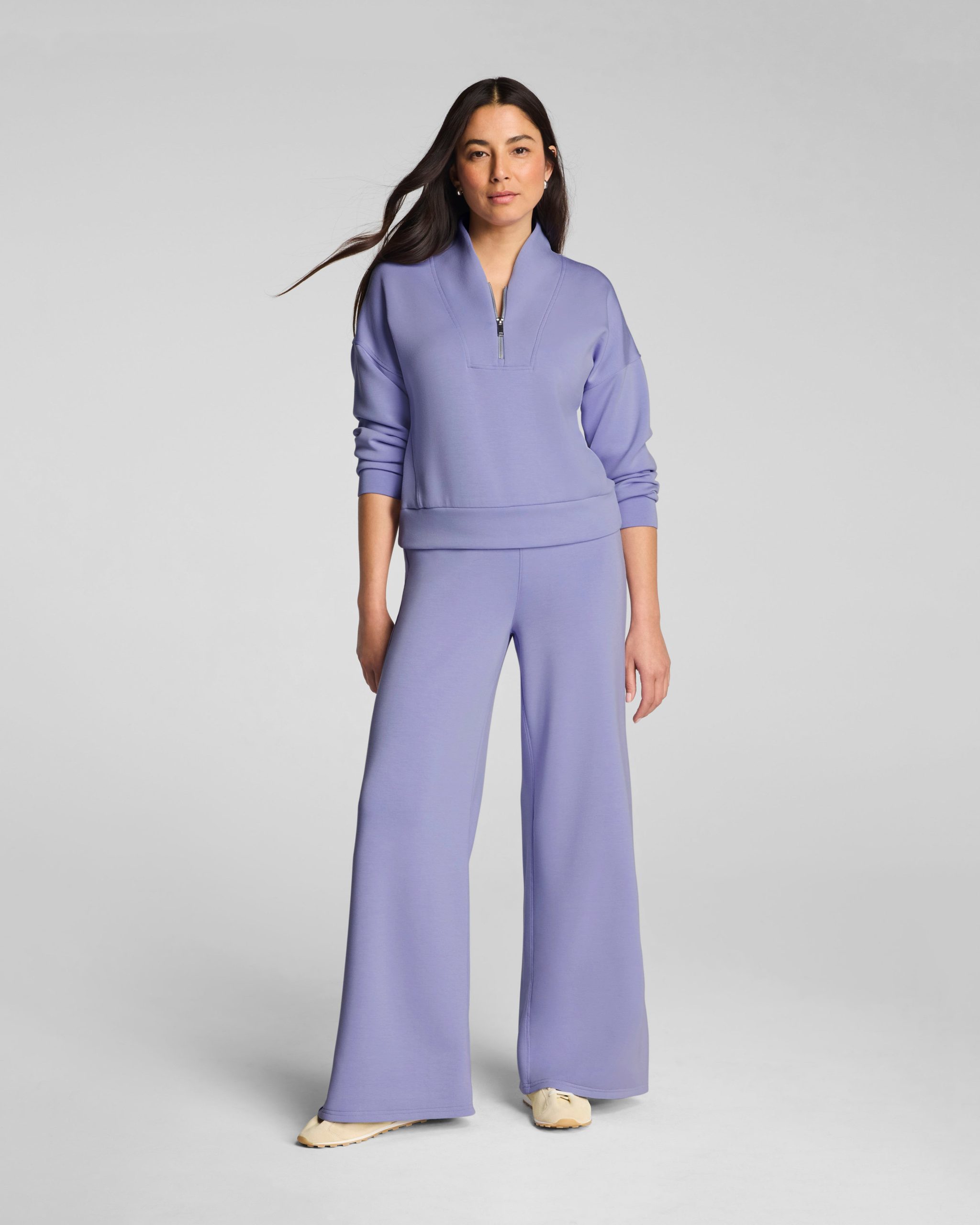 SPANX AirEssentials? Shawl Collar Half Zip | Anemone - Image 3