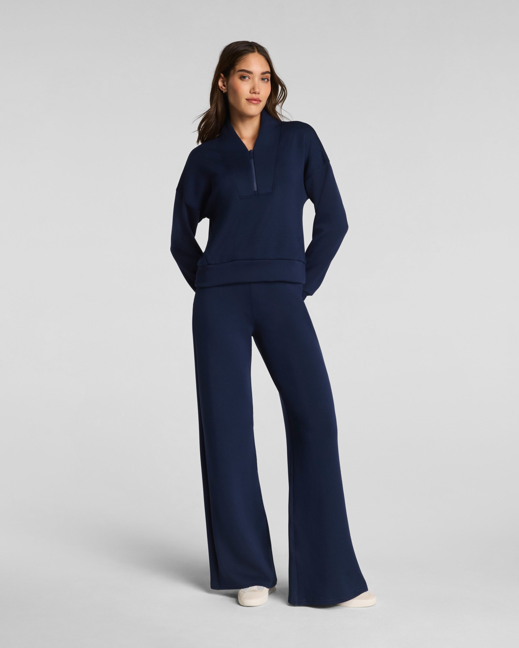 SPANX AirEssentials? Shawl Collar Half Zip | Timeless Navy - Image 4