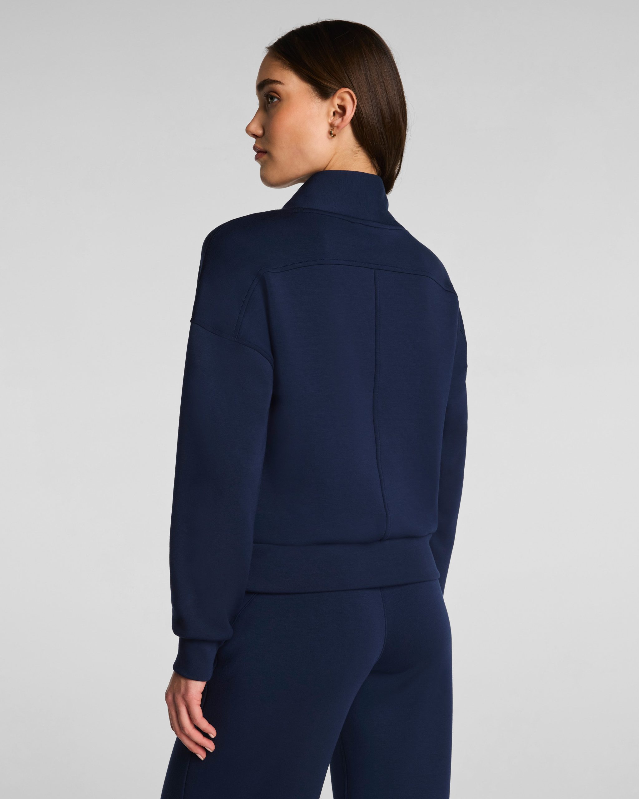 SPANX AirEssentials? Shawl Collar Half Zip | Timeless Navy - Image 2