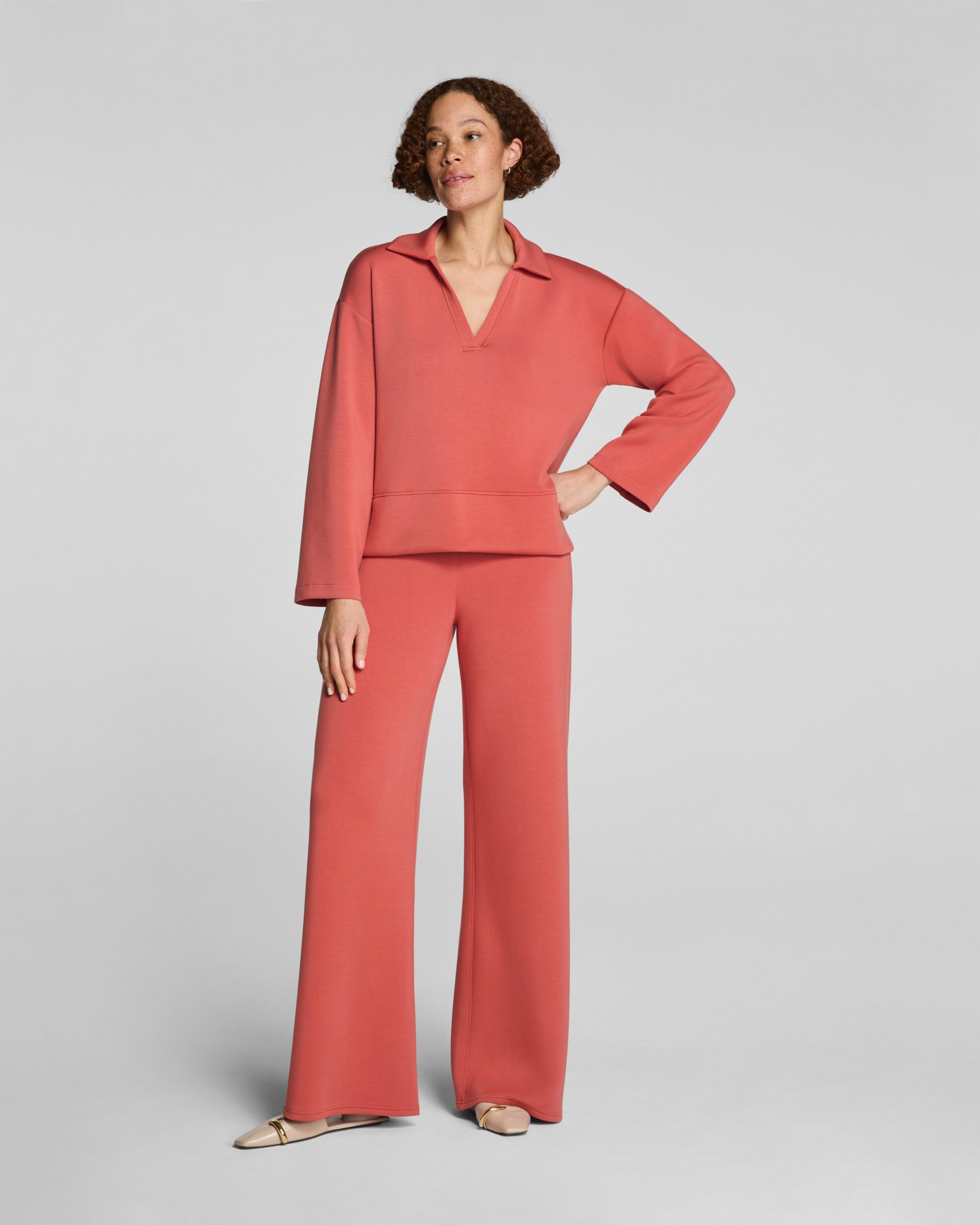 SPANX AirEssentials? Wide Leg Pant | Clay