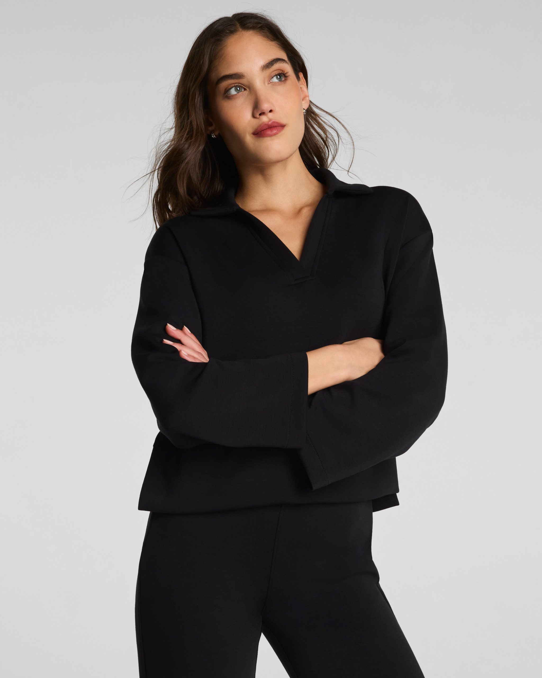 SPANX AirEssentials? Long Sleeve Polo Top - Image 2
