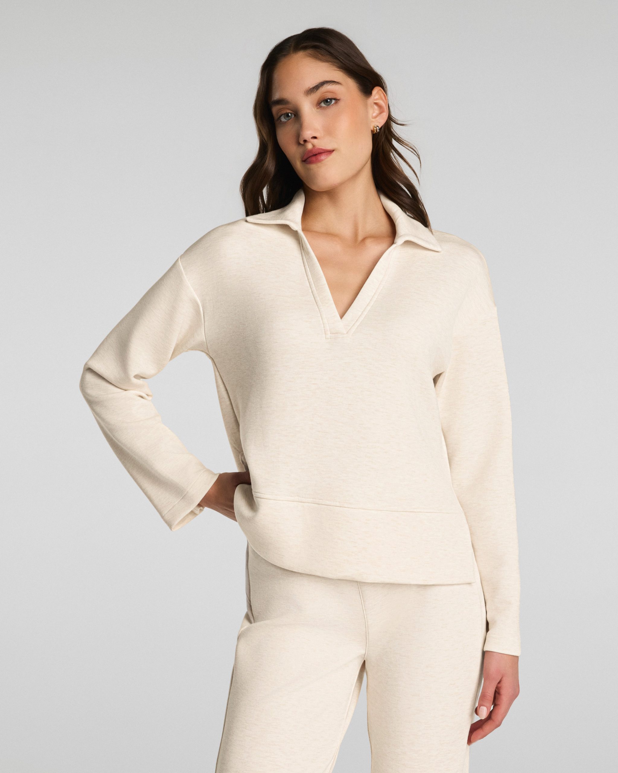 SPANX AirEssentials? Long Sleeve Polo Top - Image 3