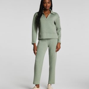 SPANX AirEssentials? Slim Straight Pant | Sage Brush Heather