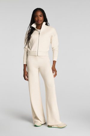 SPANX AirEssentials? Wide Leg Pant | Oatmeal Heather