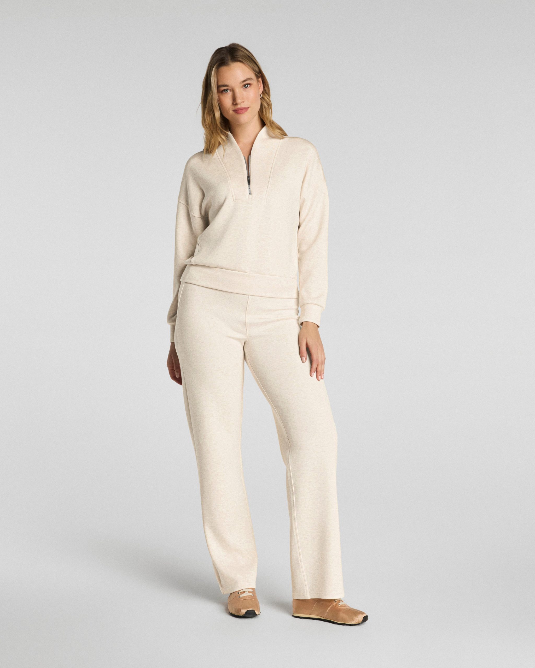 SPANX AirEssentials? Straight Leg Pant | Oatmeal Heather